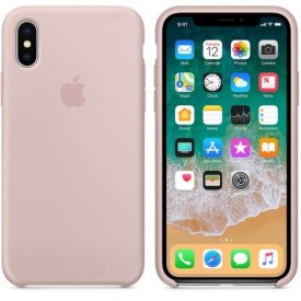 Husa Apple iPhone X, Silicon antisoc, Roz / Pink Sand