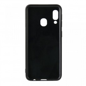 Husa pentru Huawei P Smart 2019, Perfect Fit, cu insertii de carbon, negru
