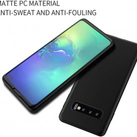 Husa Samsung Galaxy S10 Plus, FullBody Elegance Luxury Negru, acoperire completa 360 grade cu folie de protectie gratis
