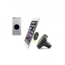 Suport auto magnetic de culoare neagra pentru telefoane mobile, prindere la ventilatie