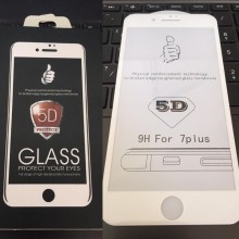 Folie de sticla Apple iPhone 7, Elegance Luxury margini colorate White
