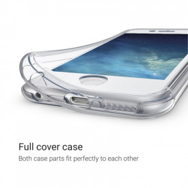 Husa Apple iPhone 6/6S, FullBody ultra slim TPU , acoperire completa 360 grade