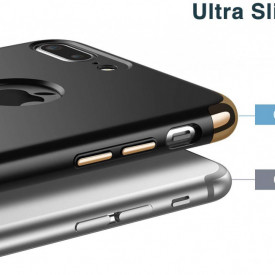 Husa Apple iPhone 6 Plus/6S Plus, Elegance Luxury 3in1 Black