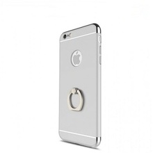 Husa Apple iPhone 6 Plus/6S Plus, Elegance Luxury 3in1 Ring Silver