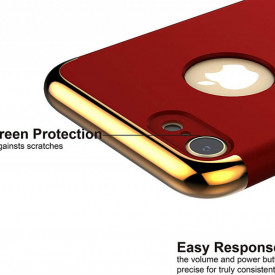 Husa Apple iPhone 7, Elegance Luxury 3in1 Red