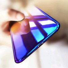 Husa Apple iPhone XS MAX, Gradient Color Cameleon Albastru-Galben