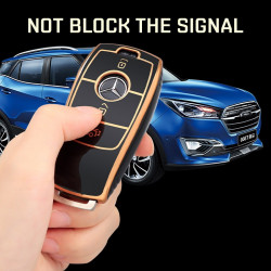 Husa de protectie premium pentru cheia auto Mercedes Benz Elegance Luxury este o alegere excelenta pentru orice proprietar de Mercedes Benz care doreste sa-si protejeze cheia auto pretioasa. Aceasta husa de protectie de inalta calitate este fabricata dint