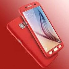 Husa FullBody Elegance Luxury Red pentru Samsung Galaxy S6 acoperire completa 360 grade cu folie de protectie gratis