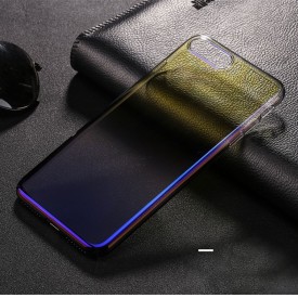 Husa Huawei MATE 20 Lite, Gradient Color Cameleon Albastru-Galben