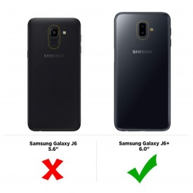 Husa pentru Samsung Galaxy J6 Plus, Perfect Fit , Silicon TPU Negru