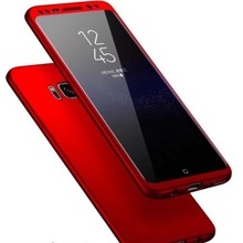 Husa Samsung Galaxy S8, FullBody Elegance Luxury Red, acoperire completa 360 grade cu folie de protectie gratis
