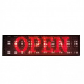 Panou Led de Exterior Programabil/Reclama Luminoasa Fata Dubla 100x40 ROSU