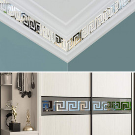 Set Oglinzi Design Versace - Oglinzi Decorative Acrilice Silver Plated - Luxury Home 12 bucati/set