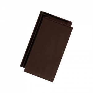 Tigla ceramica Tondach Figaro Deluxe maro inchis satinat
