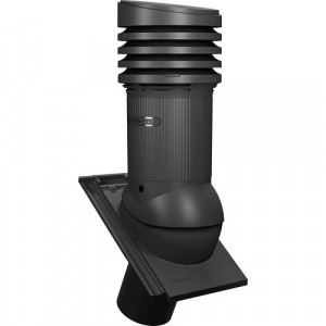 Coș aerisire EVO țiglă Creaton Domino negru Ø 125 mm