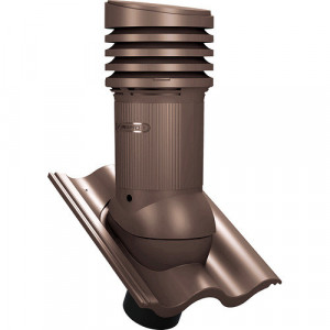 Coș ventilare aerisire țiglă Bramac Romana maro EVO Ø 125 mm