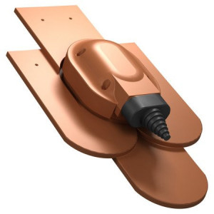 Element tecere conducte panou solar țiglă solzi cărămiziu