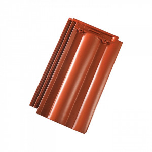Tondach tigla ceramica Twist rosu satinat
