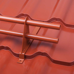 SET Parazapadă cilindrică 2 m + 4 suporți țiglă metalică