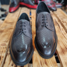 Pantofi Barbati din PIELE Naturala 100% cod: 343GRI