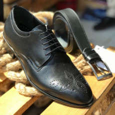 Pantofi Barbati din PIELE Naturala 100% cod: NVM27