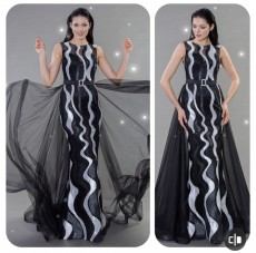 Rochie de seara cu tul si paiete COD: RS02