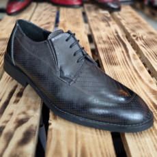 Pantofi Barbati din PIELE Naturala 100% cod: 343GRI