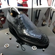 Pantofi Barbati NEGRU-BLEO din PIELE Naturala 100% cod: TG25