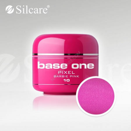 Gel uv Color Base One Silcare Pixel Barbie Pink 10