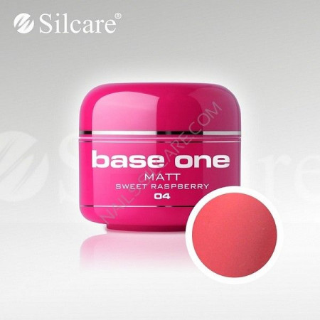 Gel uv Color Base One Silcare Matt Sweet Raspberry 04