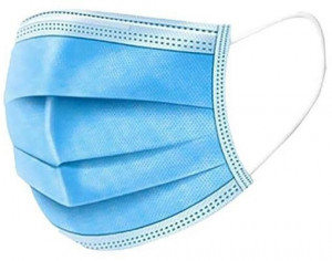 Masca de protectie set 50 bucati cu trei straturi si banda metalica