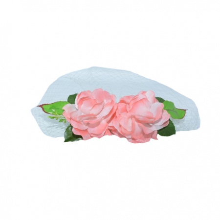 Agraf pentru ocazie, elegante, de culoare corai-alb