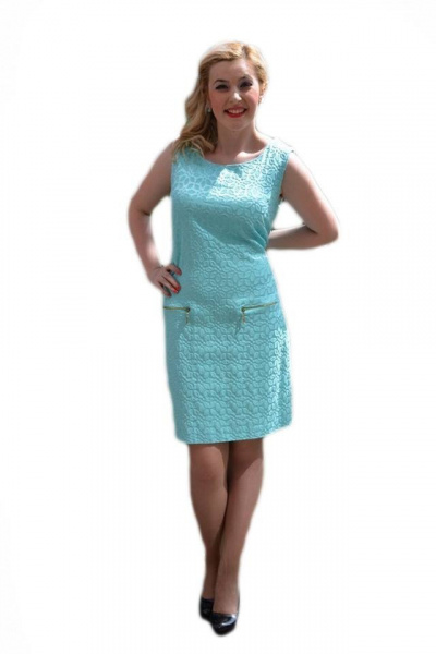 Rochie de ocazie, flori imprimate in material, turcoaz