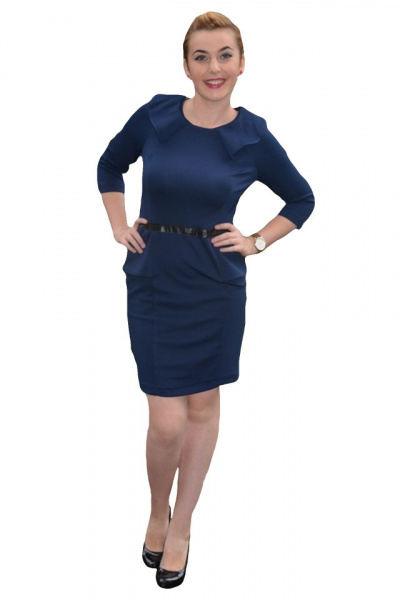 Rochie deosebita, cambrata, de culoare bleumarin