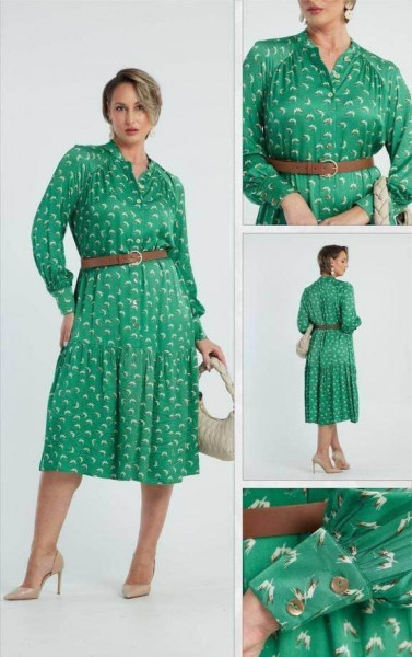 VILA Rochii camasa pentru femei verde Dogma