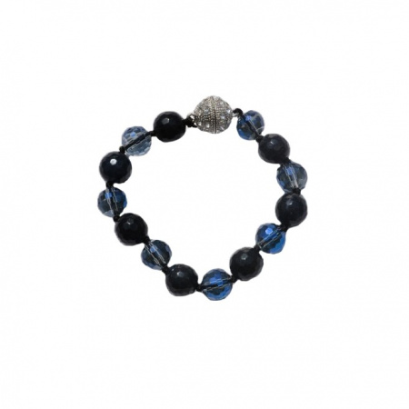 Bratara deosebita cu textura elastica,culoare bleumarin