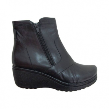 Gheata casual, neagra cu talpa tip pana BO-2257-PL