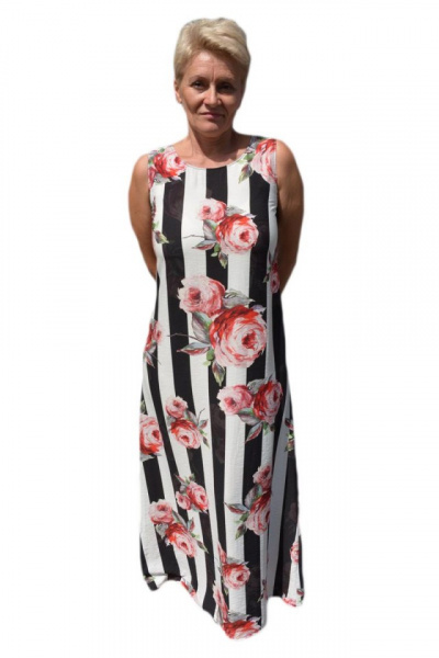 Rochie de vara,model lung, culoare multicolor