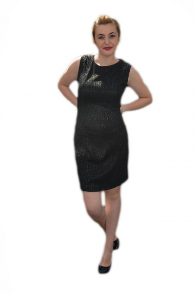 Rochie cu un croi simplu, neagra, mini