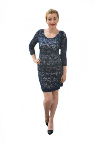 Rochie sexi, de culoare bleumarin, de lungime mini