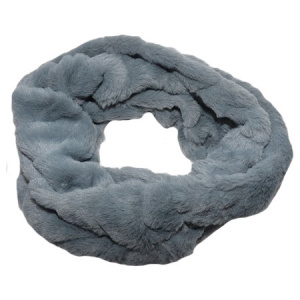 Fular Lenna din blanita ,model circular,gri inchis