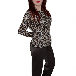 Pantalon de birou, de culoare nisipie, design ondulat chic
