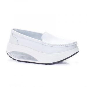 Pantof dama Avelia sport cu talpa ortopedica,nuanta de alb