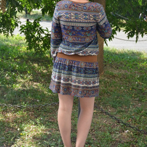 Rochie simpla, croi lejer, de culoare bleumarin