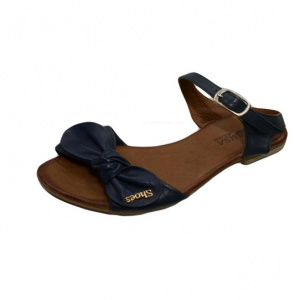 Sanda de vara casual, de culoare bleumarin, cu talpa joasa