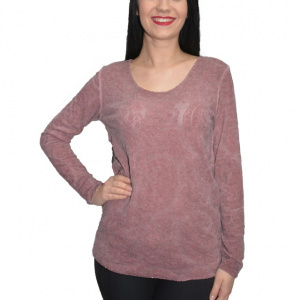 Bluza cu imrpimeu digital natural in nuanta plamaniu