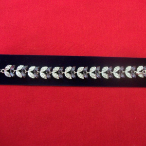 Bratara rafinata, in forma de frunze, bicolore BR-2362-CU