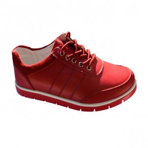 PANTOF TINERESC CU SIRET, DE CULOARE ROSU, MODEL TIP SPORT
