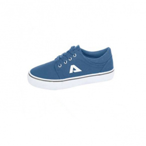 Tenis clasic din material de panza albastru, cu talpa flexibila, joasa