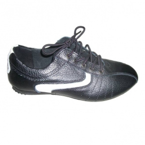 Adidas negru, design interesant tineresc, piele naturala fina